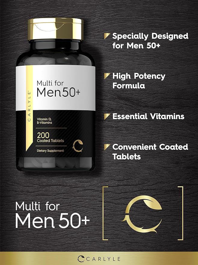 Carlyle Multivitamin for Men Over 50 Plus 200 Count