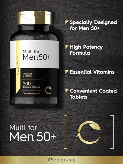Carlyle Multivitamin for Men Over 50 Plus 200 Count