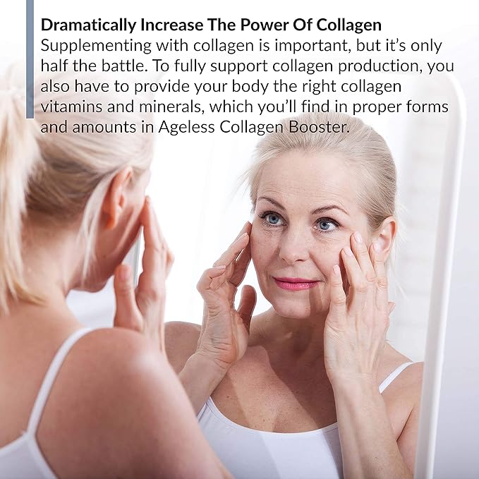 BioTrust Ageless Collagen Booster, Powerfully Support 60 Capsules (30 Servings)