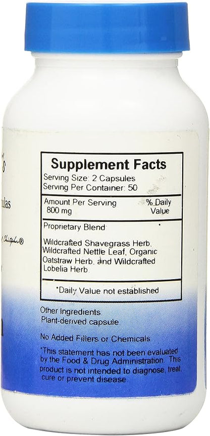 Dr Christopher's Formula Herbal Calcium Formula, 400 mg, 100 Count
