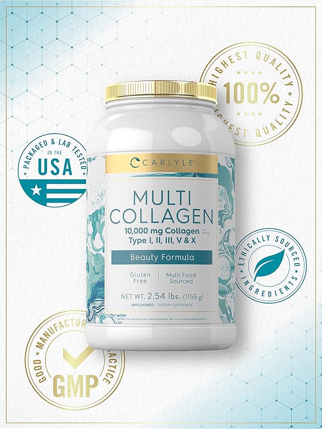 Carlyle Multi Collagen Peptides Powder 40 oz 10000 mg