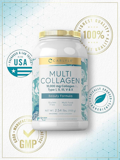 Carlyle Multi Collagen Peptides Powder 40 oz 10000 mg