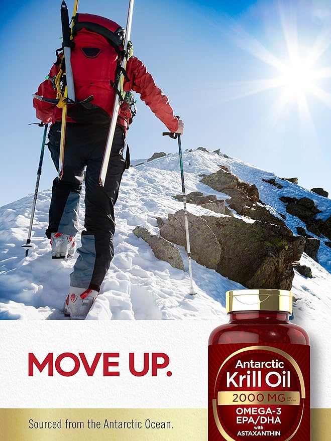 Carlyle Antarctic Krill Oil 2000 mg 120 Softgels Omega-3 EPA,
