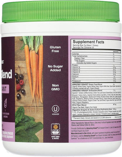 Amazing Grass Sweet Berry Antioxidant Superfood Powder, 7.4 OZ