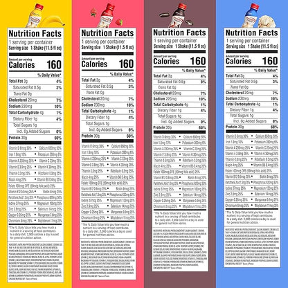Premier Protein, Protein Shake, 8 Flavor 30g Protein, 1g Sugar, 24 Vitamins 11.5 Fl (8 Pack)