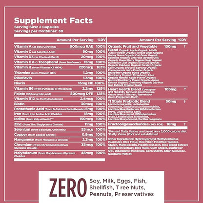 Multifood Whole Food Multivitamin for Women 21 Organic 60 Capsules