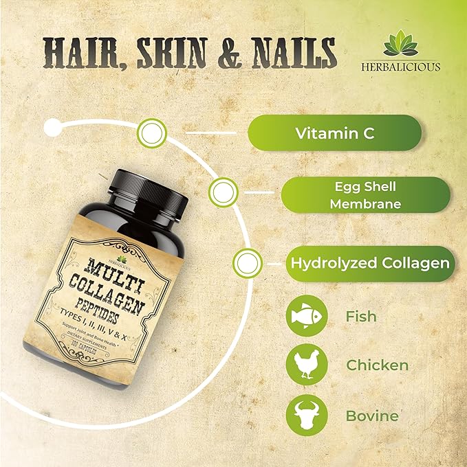 Multi Collagen Peptides Capsules 120 Capsules
