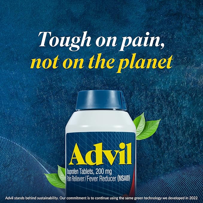Advil Pain Reliever and Fever Reducer, 200mg for 24 Coated