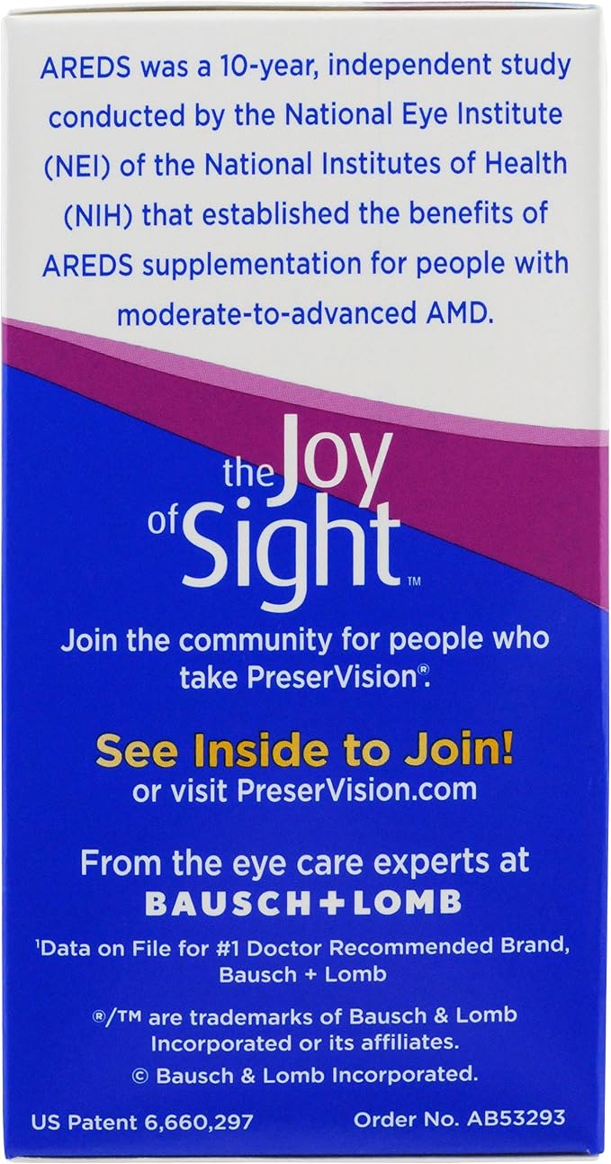 PreserVision AREDS Eye Vitamin & Mineral 90 Softgels