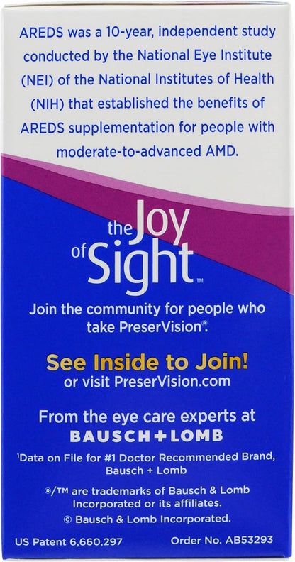 PreserVision AREDS Eye Vitamin & Mineral 90 Softgels