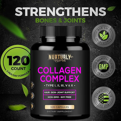 Multi Collagen Peptides Powder Capsules 120 Capsules