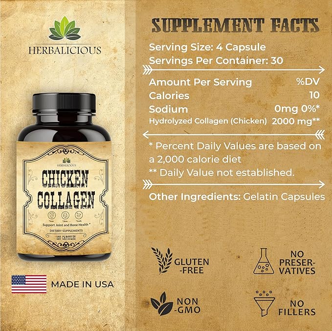 Chicken Collagen Capsules 120 Capsules