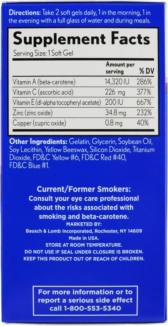 PreserVision AREDS Eye Vitamin & Mineral 90 Softgels