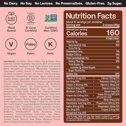 Happy Viking Triple Chocolate Protein + 20G Protein, 1 Canister (24 oz.)