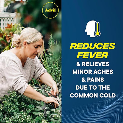 Advil Pain Reliever and Fever Reducer, 200mg for 24 Coated