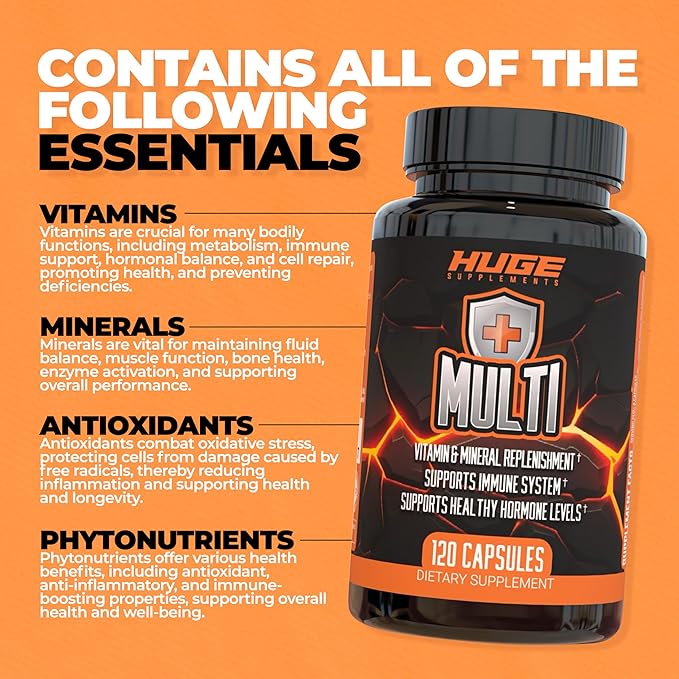 Huge Multi, Multivitamin for Men, High-Performance (120 Capsules)
