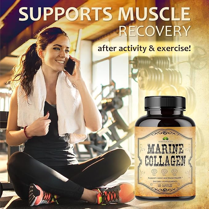 Marine Collagen Capsules 120 Capsules, 30 Days