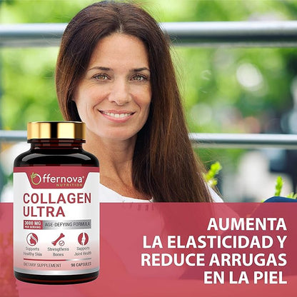 Collagen Ultra Hydrolyzed Collagen Supplements 3000mg Anti 90 Capsules
