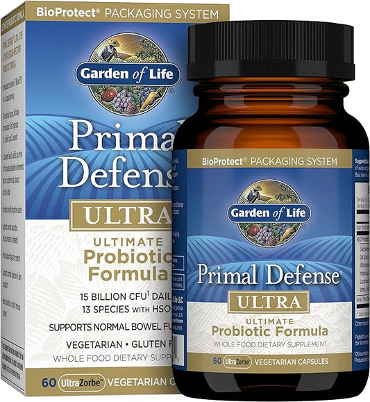 Garden of Life Whole Food Probiotic Supplement 60 Vegetarian