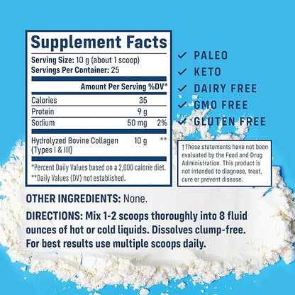 NativePath Collagen Peptides Protein 1 & 3 Collagen 8.8 oz (25 Servings)
