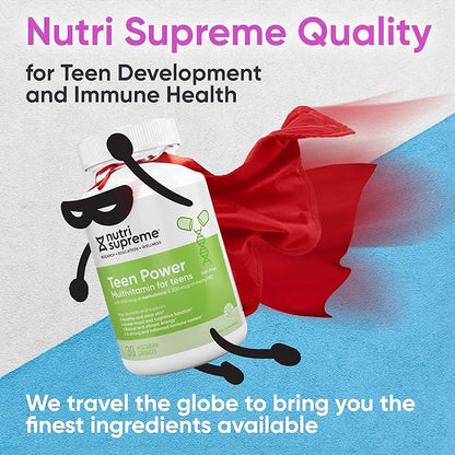Nutri Supreme Teen Multivitamin for Boys 12-17, Best 30 Capsules