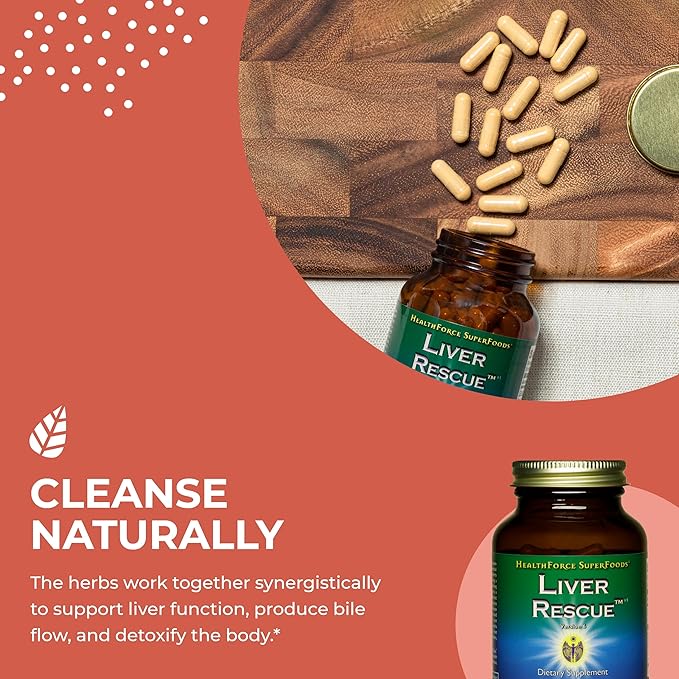 HealthForce SuperFoods Liver Rescue 120 Capsules