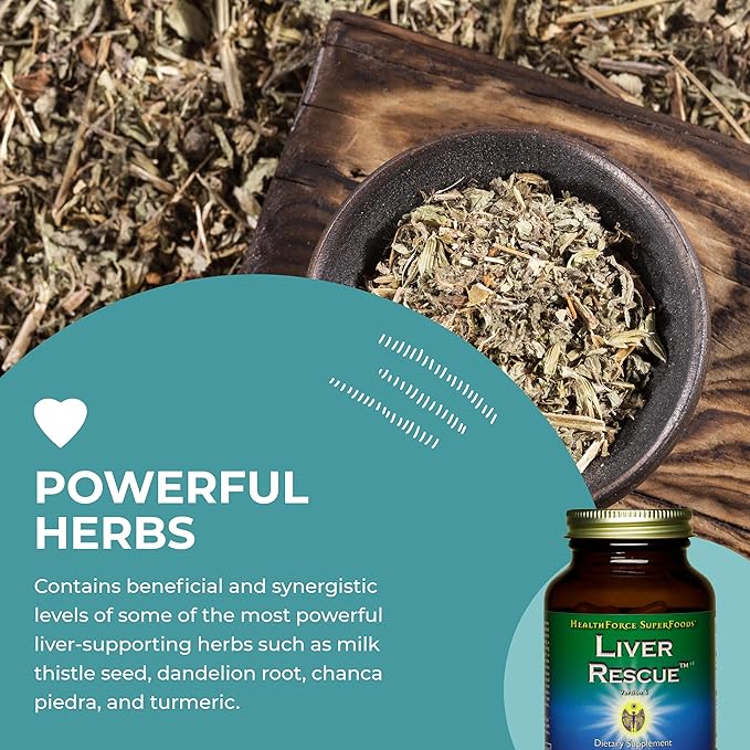 HealthForce SuperFoods Liver Rescue 120 Capsules