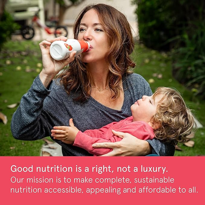 Soylent Complete Meal Replacement Shake, Strawberry, 20g complete protein, 28 vitamins & minerals, low sugar, 14oz (Single Bottle)