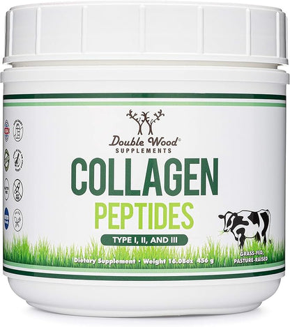Collagen Peptides Powder 16.08oz - 1, 2, 2, and 3 (Grass
