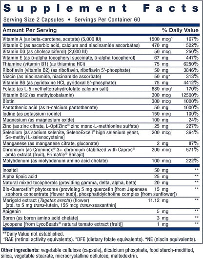 Life Extension Two-Per-Day Multivitamin, Vitamins B, 25 Vitamins, 120 Capsules 600 mg, 60 Capsules