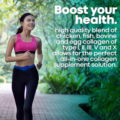 Herbtonics Multi Collagen Protein Powder Collagen (1,2,3,5 and 10) A