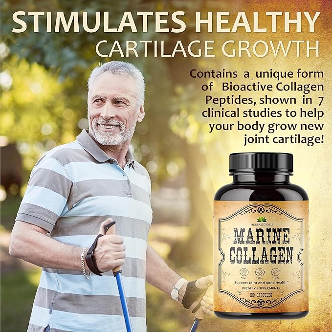 Marine Collagen Capsules 120 Capsules, 30 Days