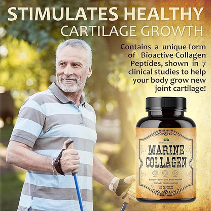 Marine Collagen Capsules 120 Capsules, 30 Days