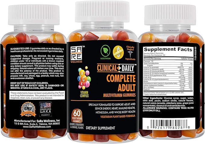 Complete Daily Multivitamin Gummy for Women, 60 Vegetarian,
