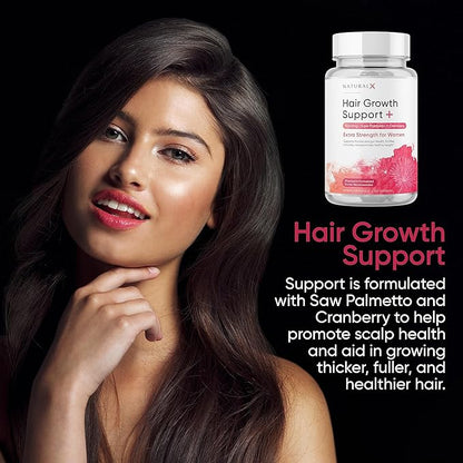 Saw Palmetto for Women - DHT Blocker Hair Growth Supplement - 1500mg Saw Palmetto with Cranberry for Anti-Hair Loss Support, Hair Vitamins for Thicker, Fuller Hair and Regrowth (30-Day Supply)