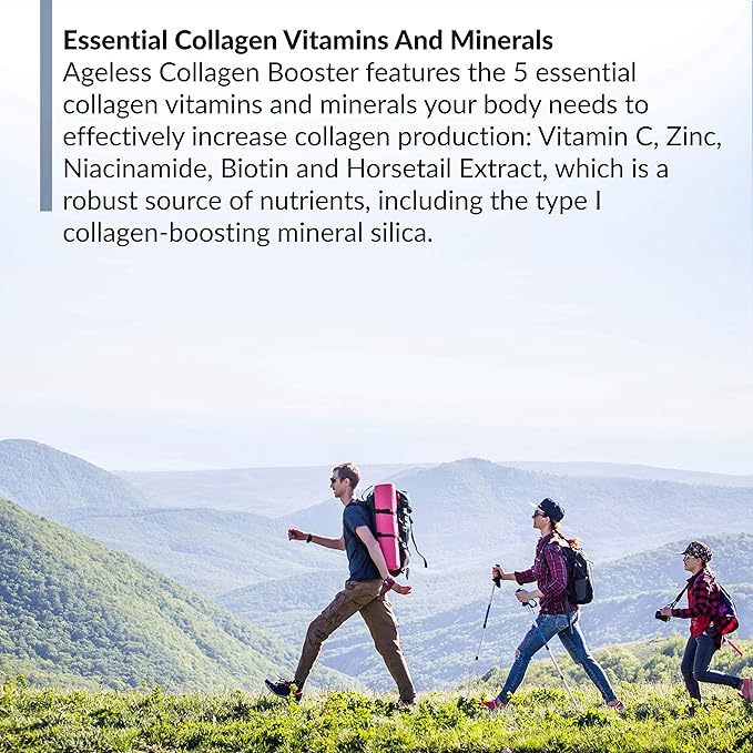 BioTrust Ageless Collagen Booster, Powerfully Support 60 Capsules (30 Servings)