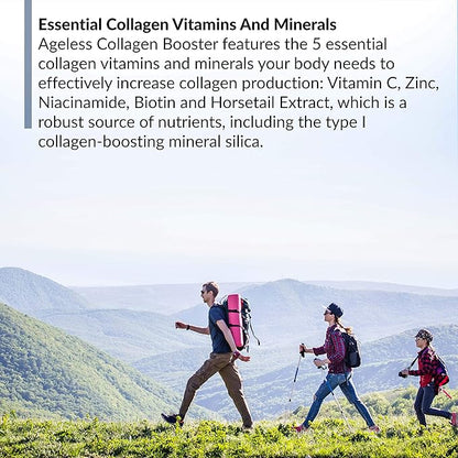 BioTrust Ageless Collagen Booster, Powerfully Support 60 Capsules (30 Servings)