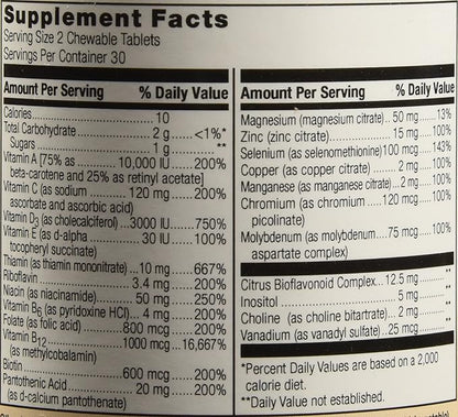 Bariatric Advantage Essential Multivitamin without Iron 200 DV 60 Tablets