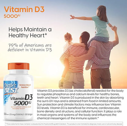 Doctor'S Best Vitamin D3, Capsule 5, 000 Iu 720 Count 1)