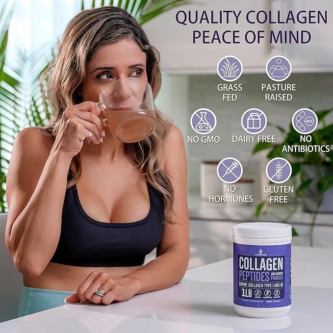 Collagen Peptides Powder for Women Hydrolyzed 1Lb