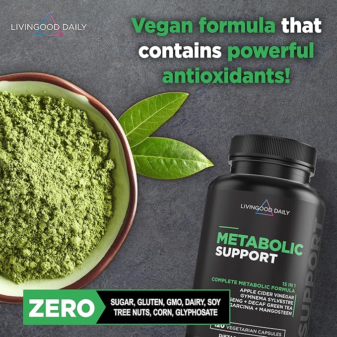 Livingood Daily Metabolism Booster for Women (120 Vegetarian