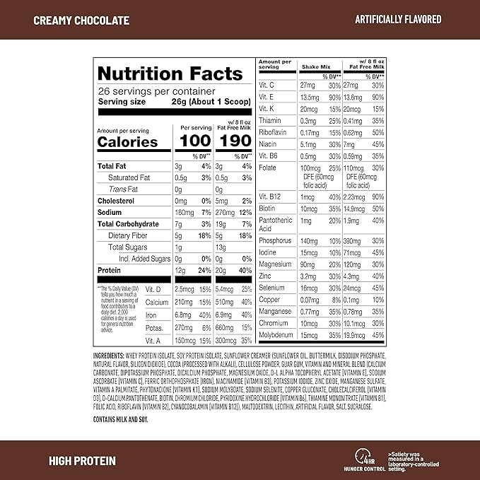 SlimFast High Protein Chocolate Bundle- 12 (20g Protein) 26 Servings (20g Protein)