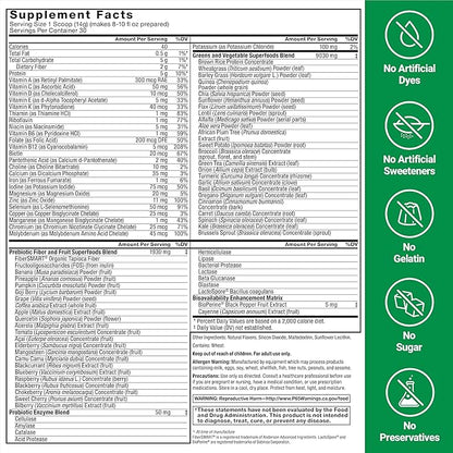 FORCE FACTOR Smarter Greens Superfoods Powder, 3-Pack, Supports Digestion and Bloating, Immunity, and Energy, Greens Powder with Probiotics, Digestive Enzymes, Antioxidants, and Fiber, 90 Servings