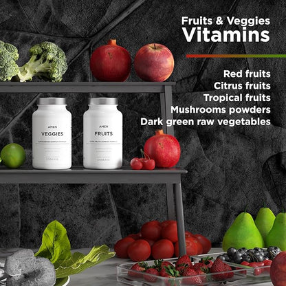 Amen Fruits + Veggies Vitamins Bundle, 180 ct