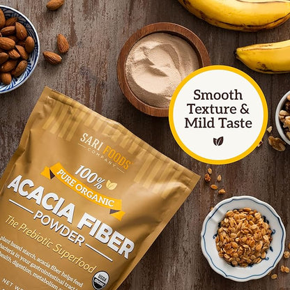 Organic Acacia Fiber Powder (30 Ounce):