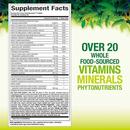 Natural Factors Whole Earth & Sea Mens 50 +l Multivitamin & Mineral 120 Tabs