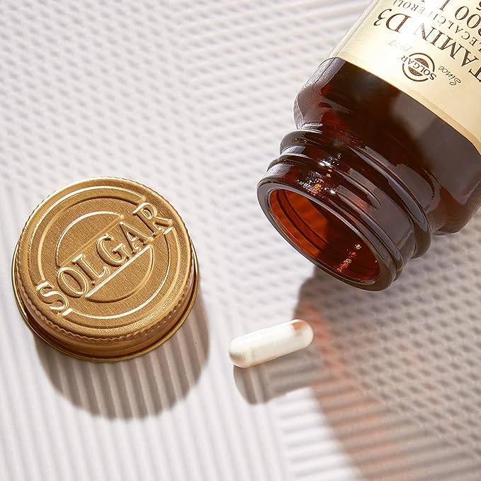 Solgar Vitamin D3 (Cholecalciferol) 15 mcg (600 IU), 120 Vegetable 120 Servings