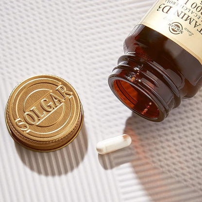 Solgar Vitamin D3 (Cholecalciferol) 15 mcg (600 IU), 120 Vegetable 120 Servings