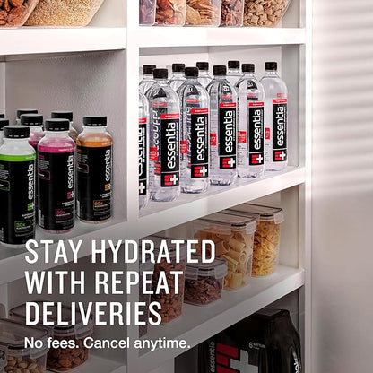NEW Essentia Hydroboost Enhanced Bottled Water, 15.2 fl. oz. (450 mL), 12 Pack, Peach Mango, Hydrolyte Blend with B-Complex Vitamins and Electrolytes, Clean Taste & Supercharged Hydration