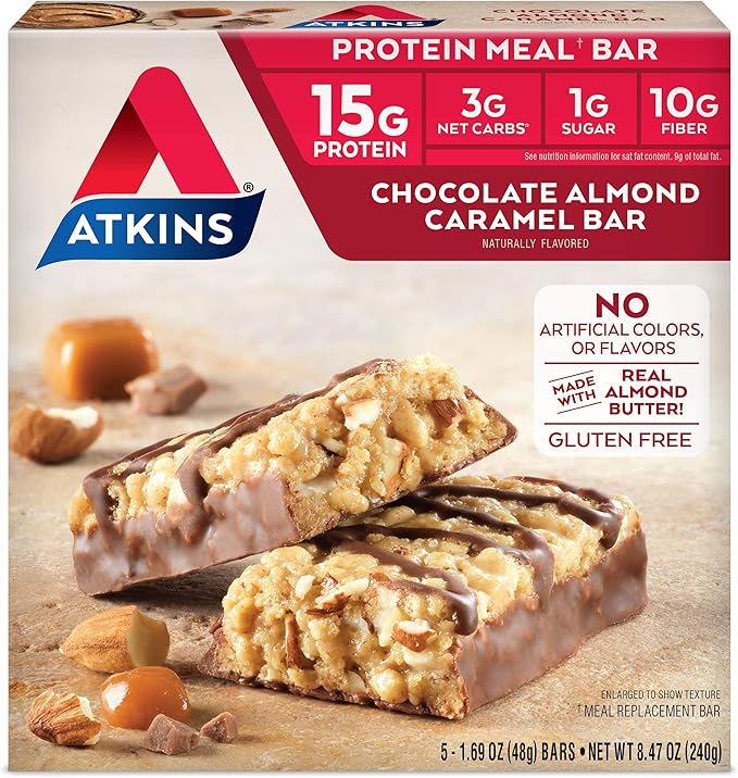Atkins Chocolate Chip Granola Protein Meal 17g Protein, 12 Count 5 Count